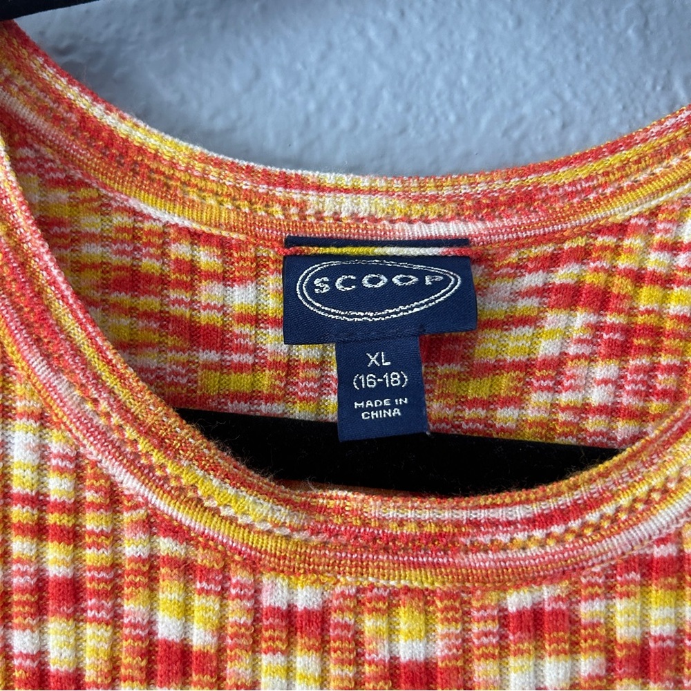 Colorful Knit Long Sleeve Dress - Picture 3 of 3